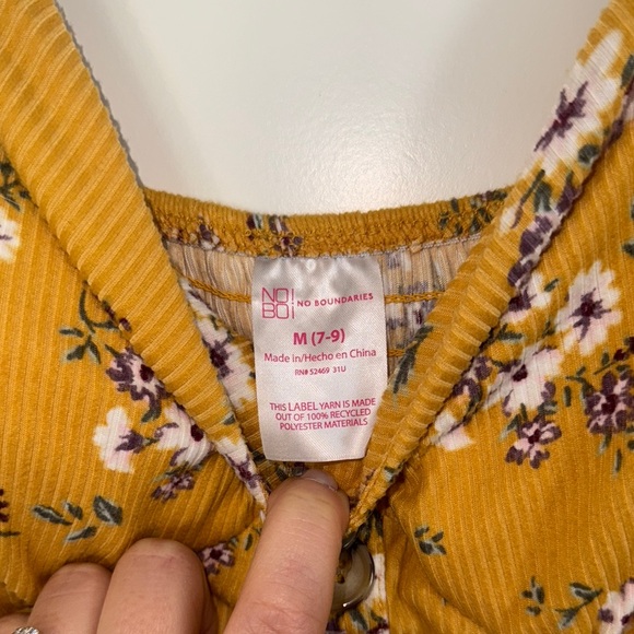 Floral Mustard Yellow Dress - Picture 2 of 4